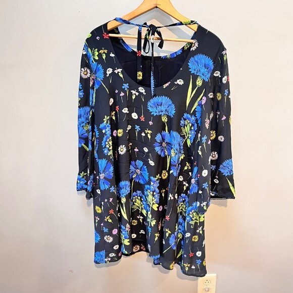 Anthropologie Maeve Lucinda Silk Tunic Dress- NEW w/ Tags- Size XS - Picture 3 of 6